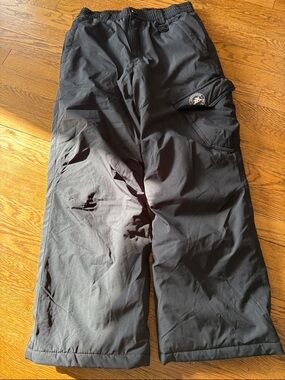 ZeroXposur Black Quilted Snow Pants with Logo Tag